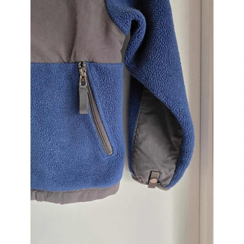 The North Face Boys S Jacket Blue Gray Gorpcore Outdoor Coat Windbreaker